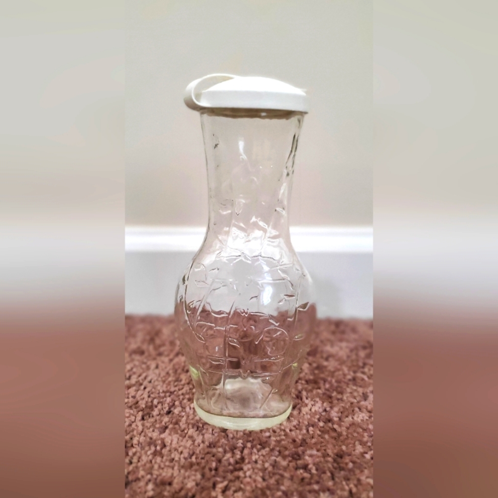 Vintage Good Seasons Cruet Salad Dressing Container Bottle 7.5" Tall White Lid